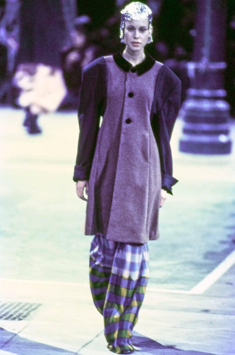 1993 Comme des Garcons donegal wool runway coat with oversized shoulders In Good Condition In San Fransisco, CA