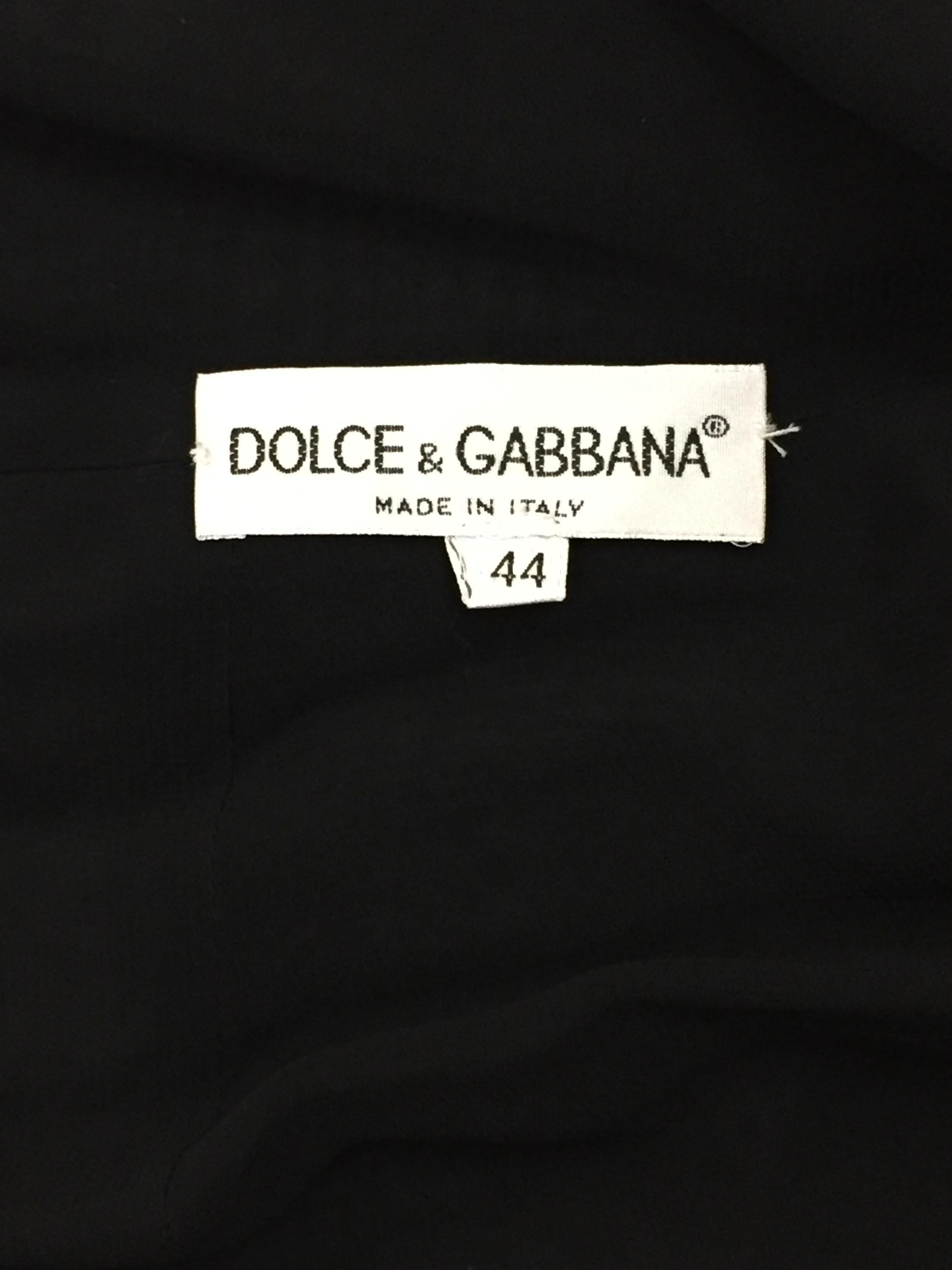 1993 Dolce & Gabbana Sheer Black Mini Slip Style Dress In Good Condition In Yukon, OK
