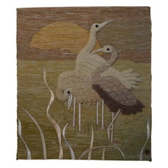 Vintage 1993 Don Freedman Crane Wall Hanging