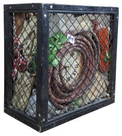 1993 Donald Lipski "Pieces of String" Abstract Caged Art Exhibit Sculpture