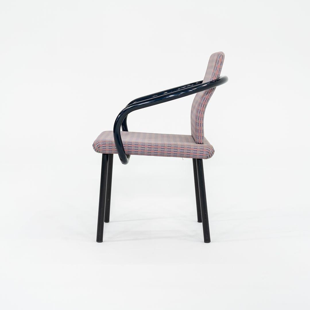 Acciaio 1993 Ettore Sottsass per Knoll Sedie da pranzo Mandarin in c/rivestimento in tessuto in vendita