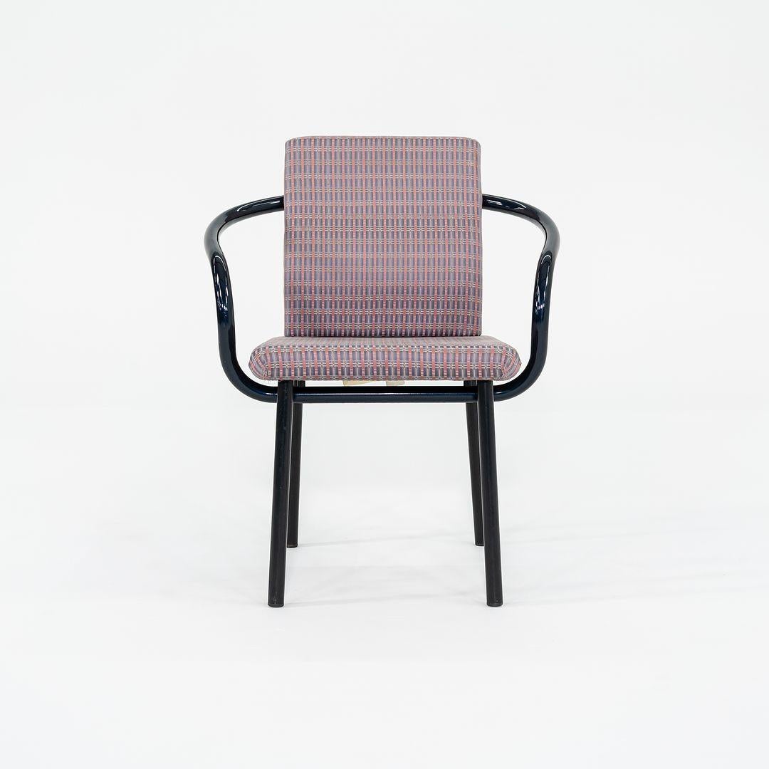 1993 Ettore Sottsass per Knoll Sedie da pranzo Mandarin in c/rivestimento in tessuto in vendita 2