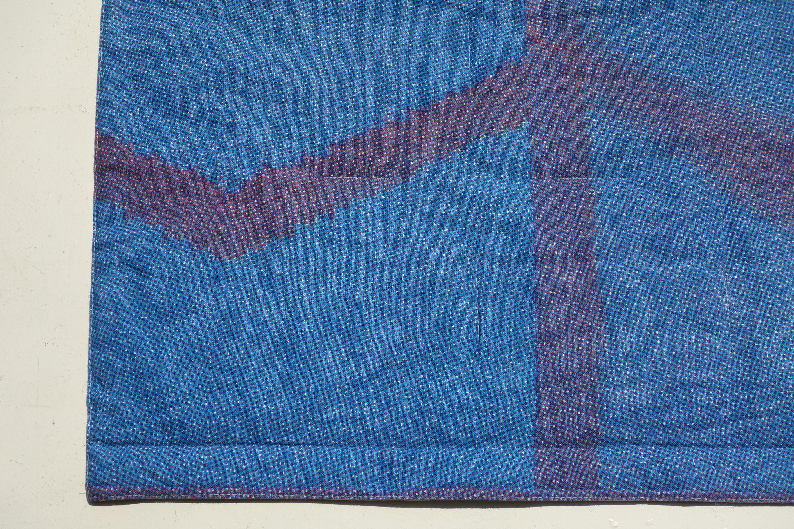 Late 20th Century 1993 Ettore Sottsass Interflex Italian Design Wall Hanging Fabric Tapestry For Sale
