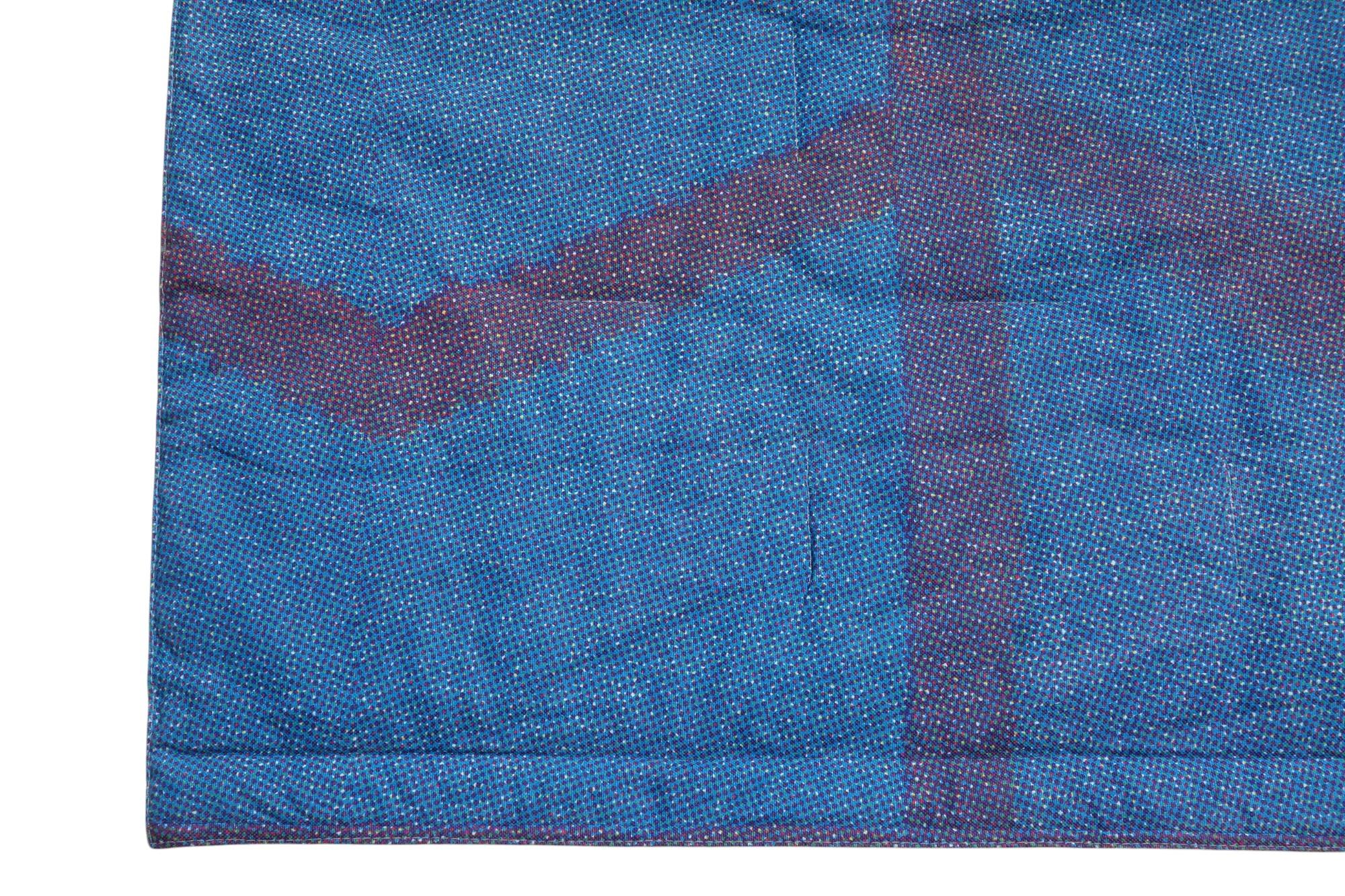 1993 Ettore Sottsass Interflex Italian Design Wall Hanging Fabric Tapestry For Sale 1