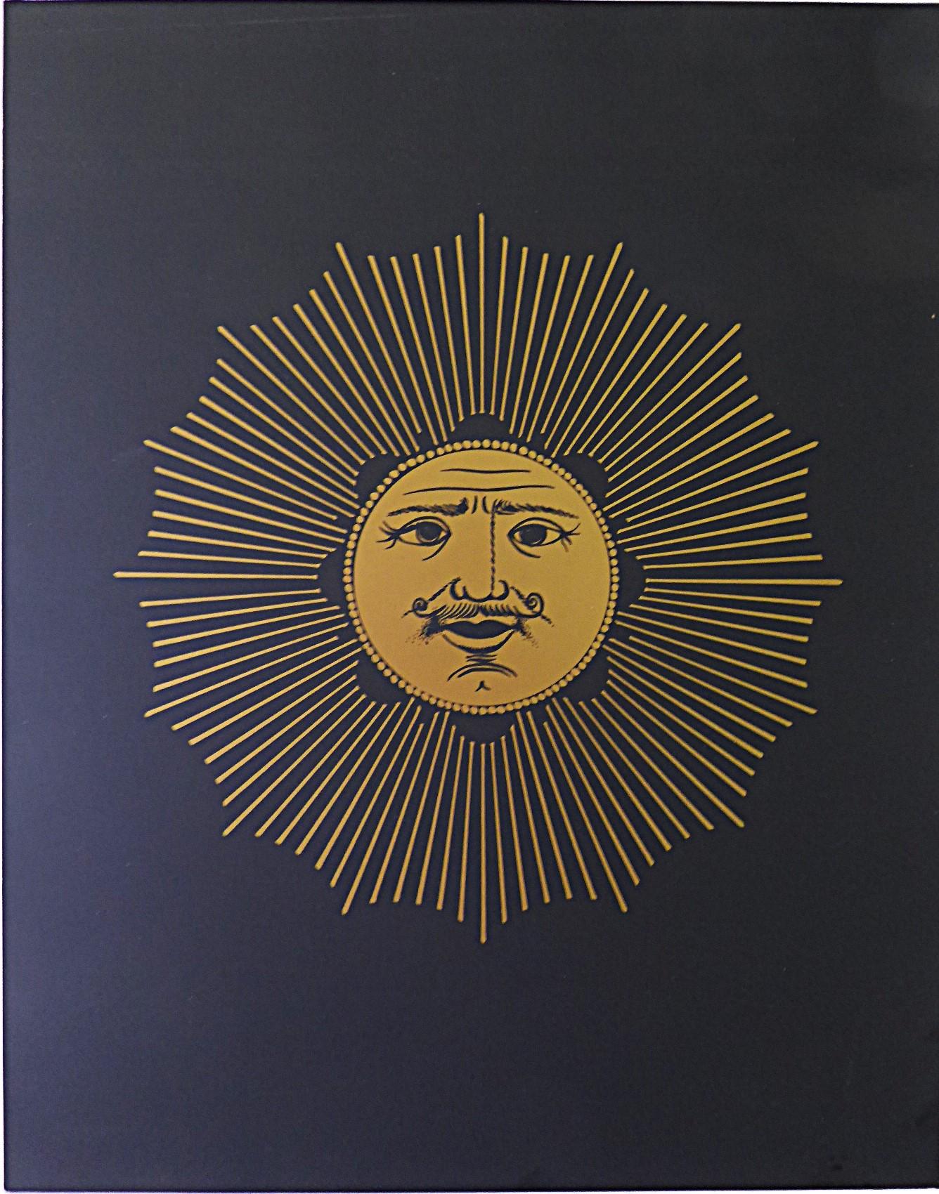 Paper 1993 Fornasetti Portfolio 6 Surrealist Black/Gold Prints France For Sale