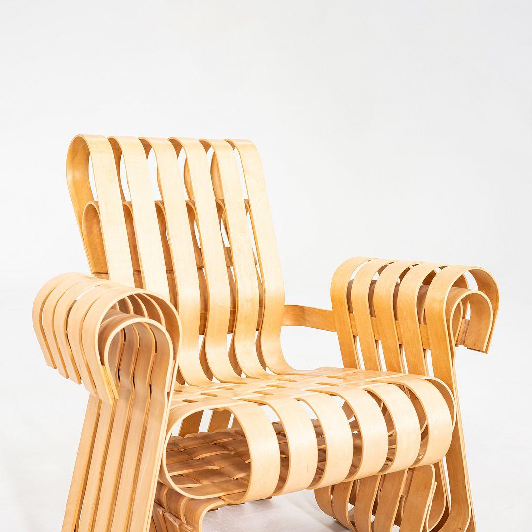 1993 Frank Gehry para Knoll Sillón Power Play Lounge de arce en venta 3