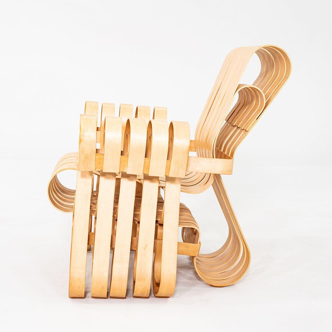 1993 Frank Gehry para Knoll Sillón Power Play Lounge de arce finales del siglo XX en venta