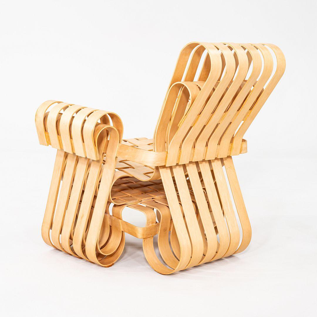 1993 Frank Gehry para Knoll Sillón Power Play Lounge de arce Arce en venta