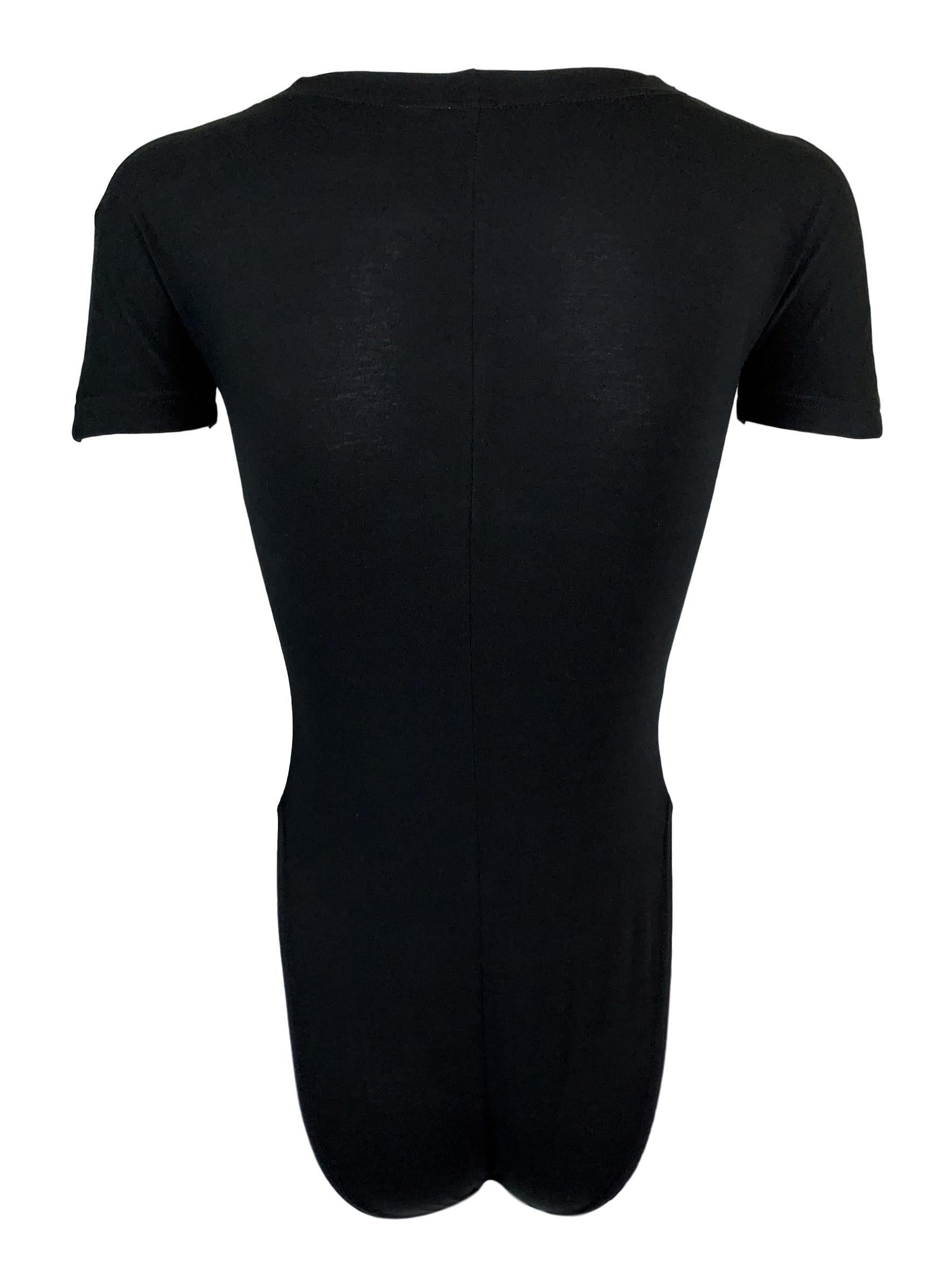 versace bodysuit black