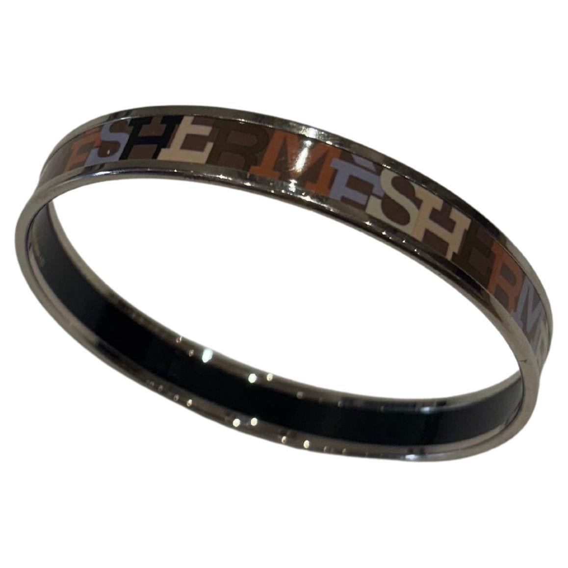 1993 Logo Hermes Smalto e Palladio Bangle  Prodotto in Francia in vendita