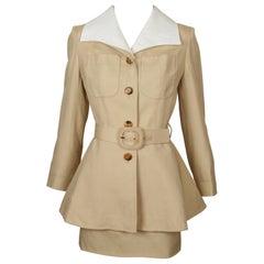 1993 JACQUES FATH mini skirt suit