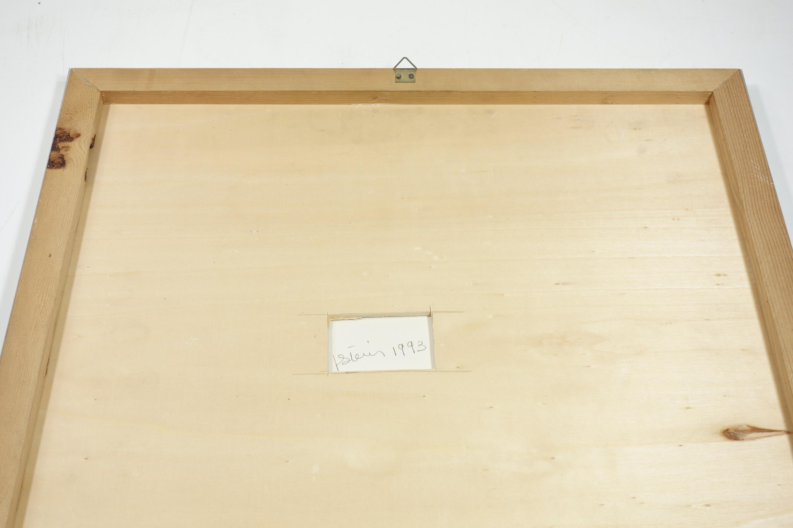 1993 Joel Stein Acryl auf Papier Zeichnung Optische Kunst Moderne im Angebot 5