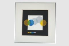 Joel Stein, dessin optique moderne, acrylique sur papier, 1993
