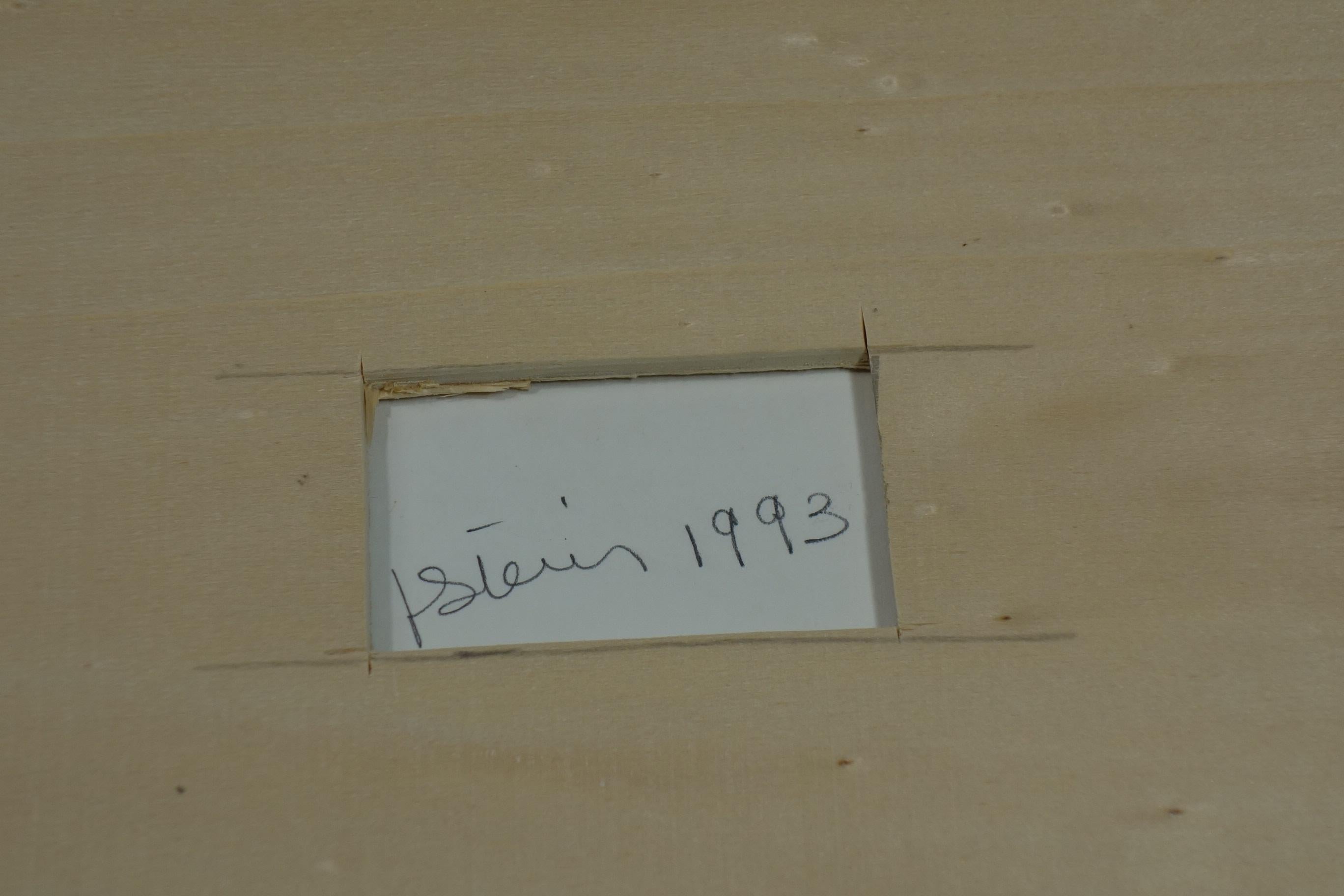 1993 Joel Stein Acryl auf Papier Zeichnung Optische Kunst Moderne im Angebot 4