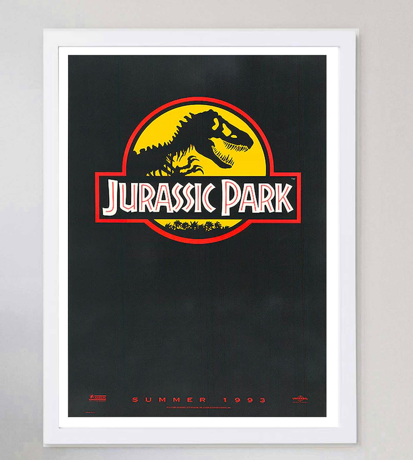 1993 Jurassic Park Original Vintage Poster In Good Condition For Sale In Winchester, GB