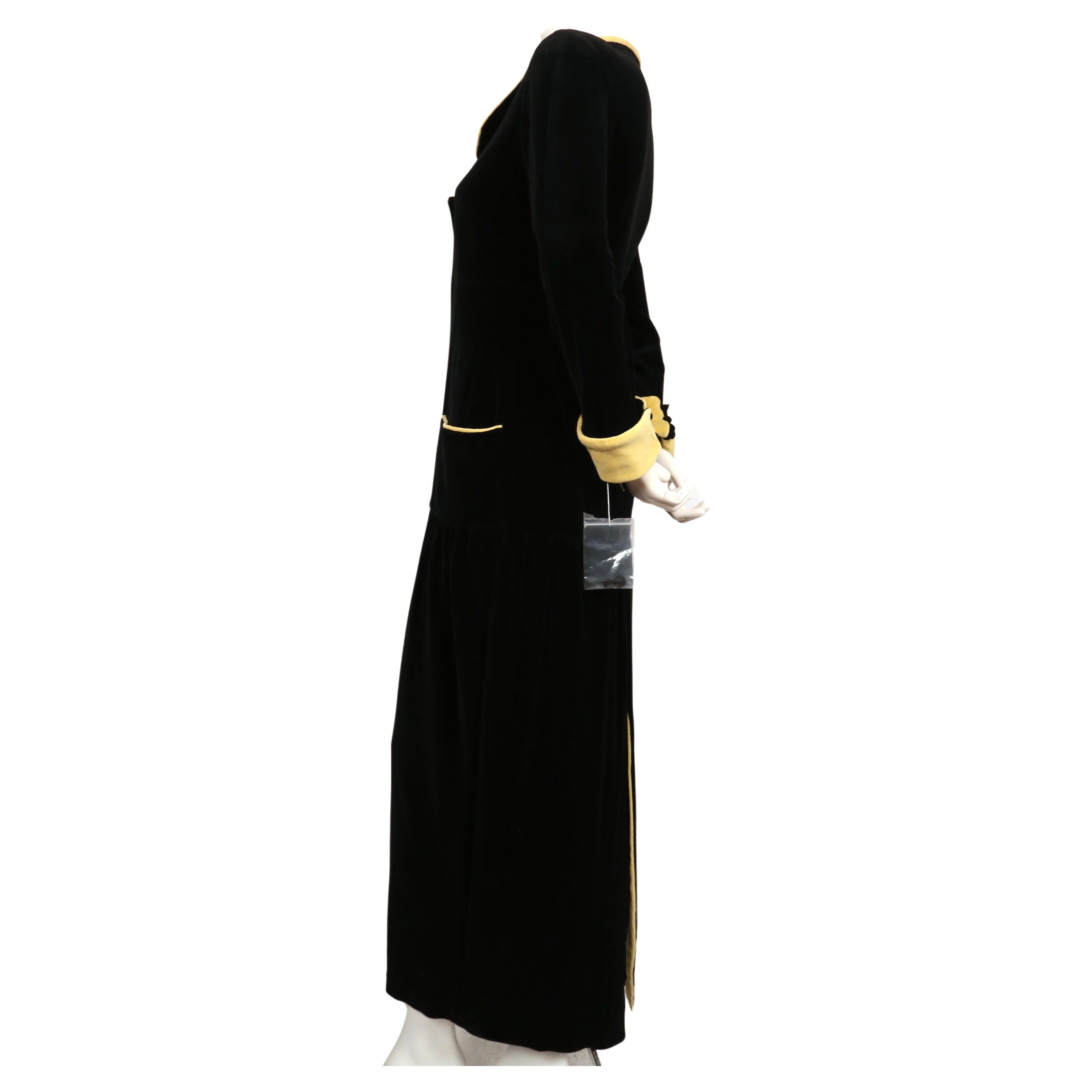 1993 Karl Lagerfeld for Chloe black velvet RUNWAY dress 2