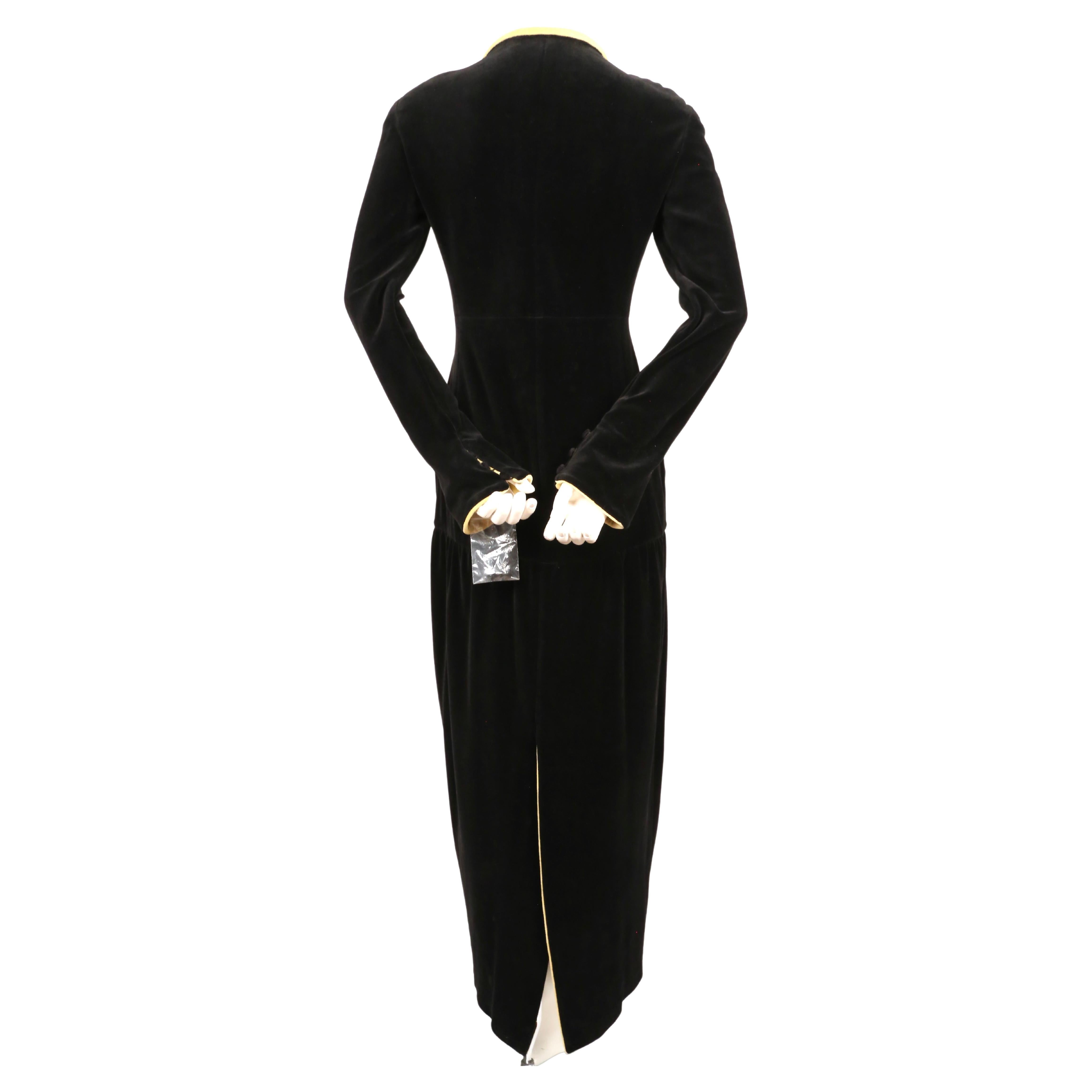 1993 Karl Lagerfeld for Chloe black velvet RUNWAY dress   5