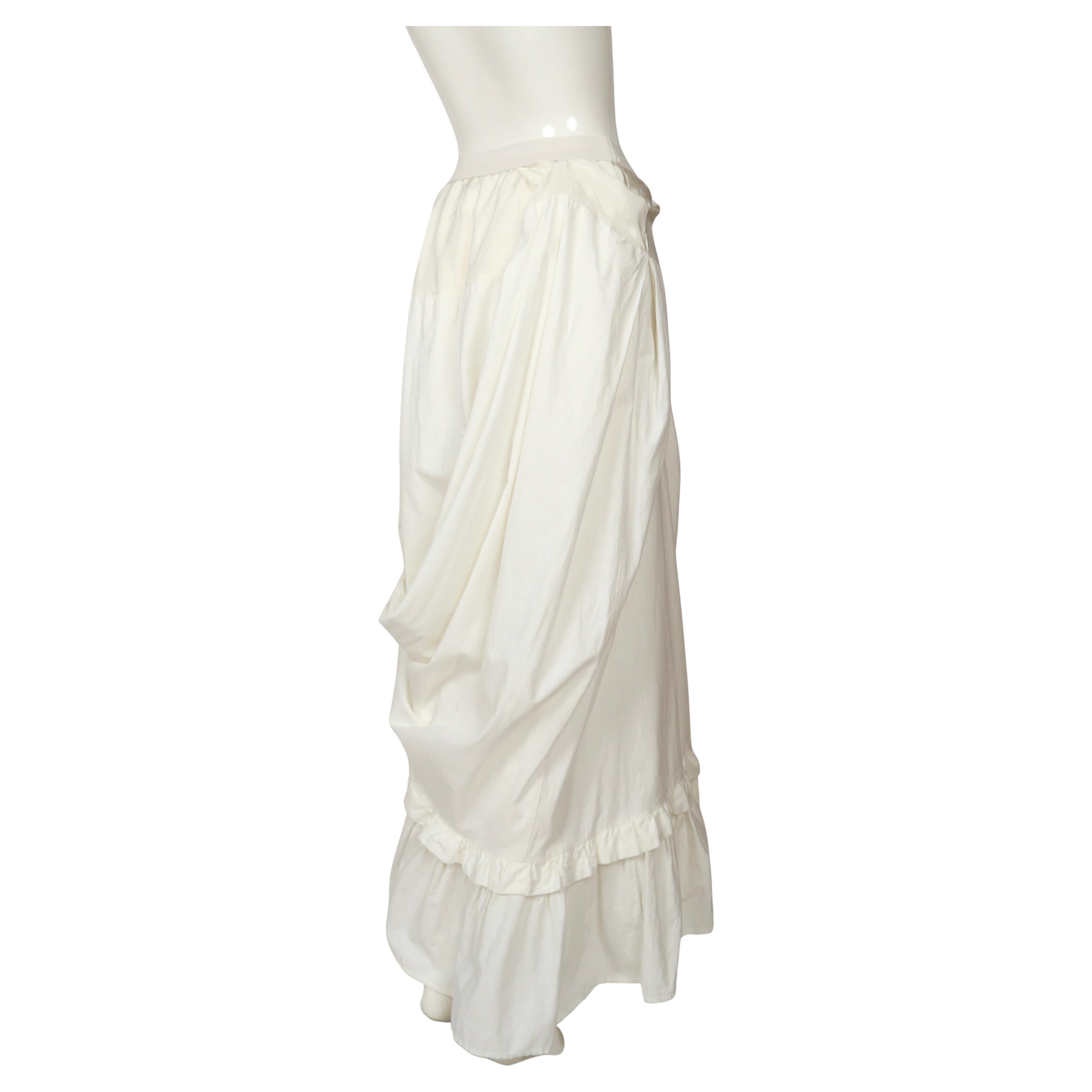 1993 Martine MARGIELA Gonna Deni Cler crema RUNWAY 1