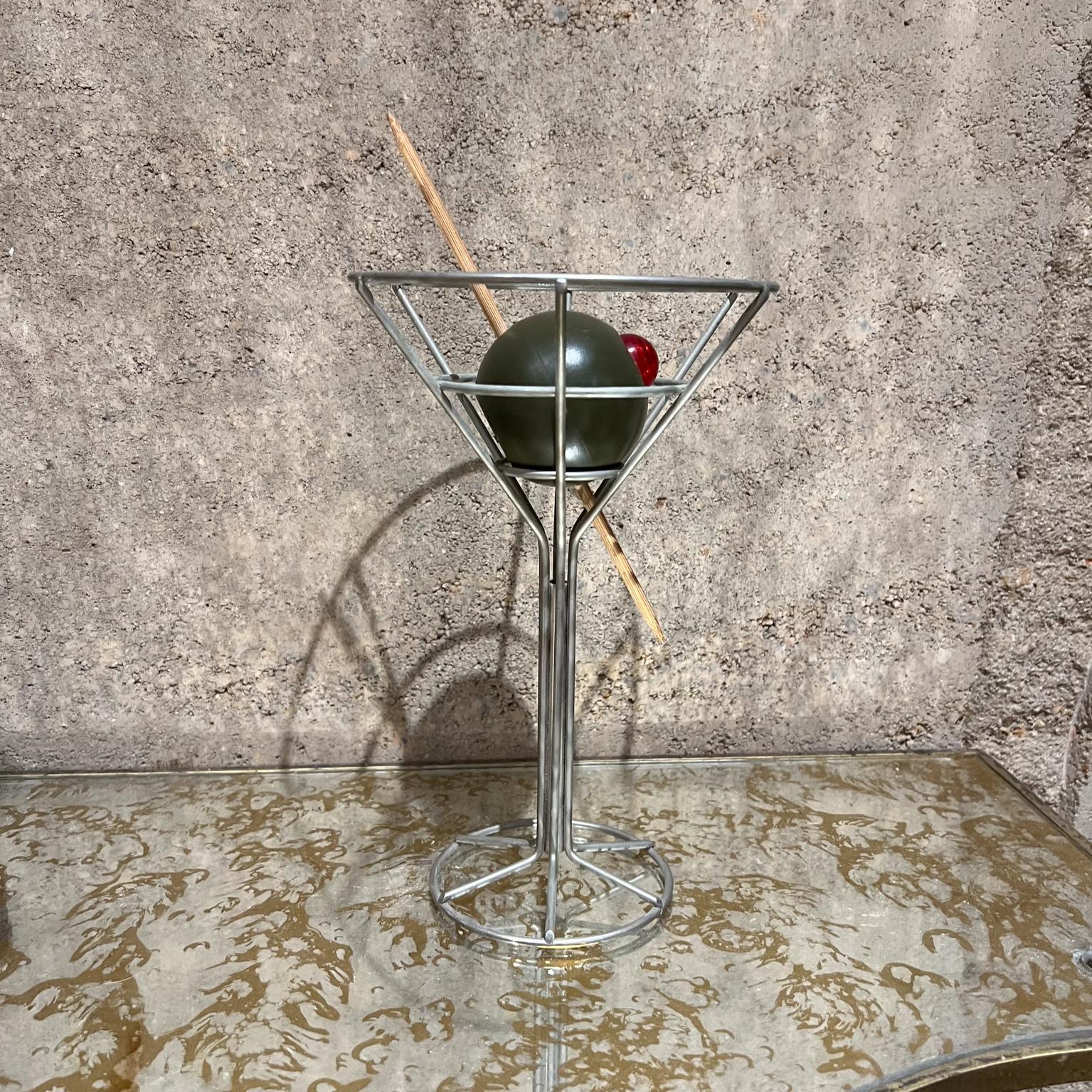 1993 Martini & Olive Chrome Bar Lamp by David Krys For Sale 1