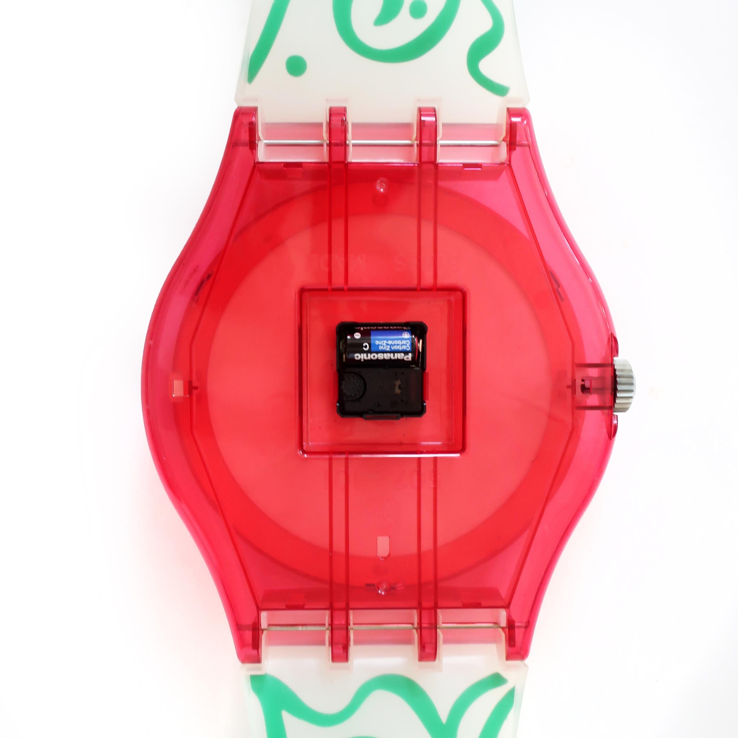 1993 “Monster Time” Wristwatch Wall Clock by Kenny Scharf for Swatch  3