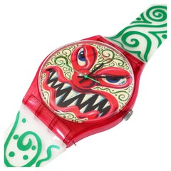 1993 “Monster Time” Wristwatch Wall Clock by Kenny Scharf for Swatch 
