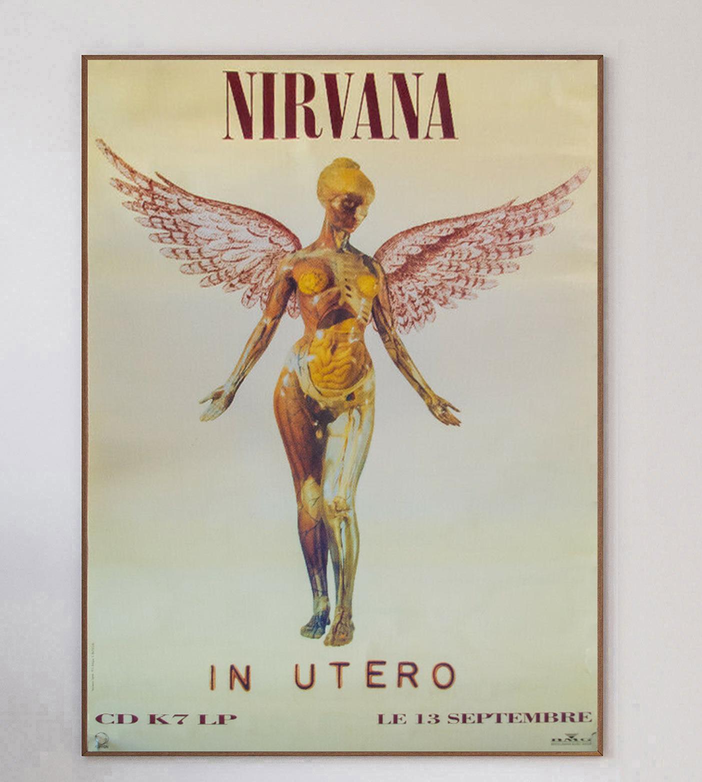 Printable Nirvana - Nevermind US tour 1991 promo poster