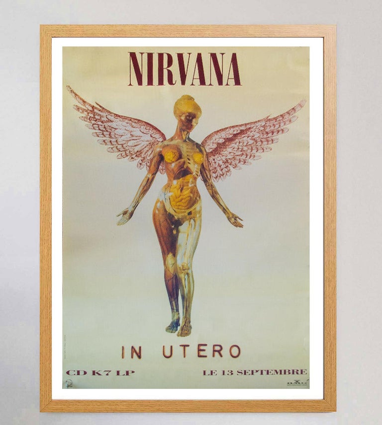 1993 Nirvana- in Utero Original Vintage Poster For Sale at 1stDibs 