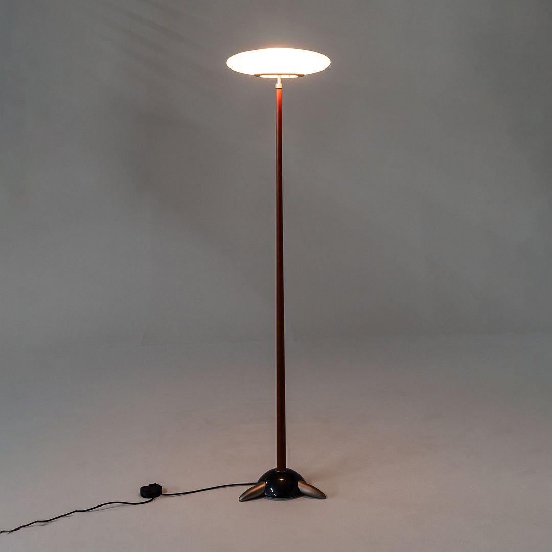 Metal 1993 PAO Floor Lamp by Matteo Thun for Arteluce Italy in Cherry and Glass