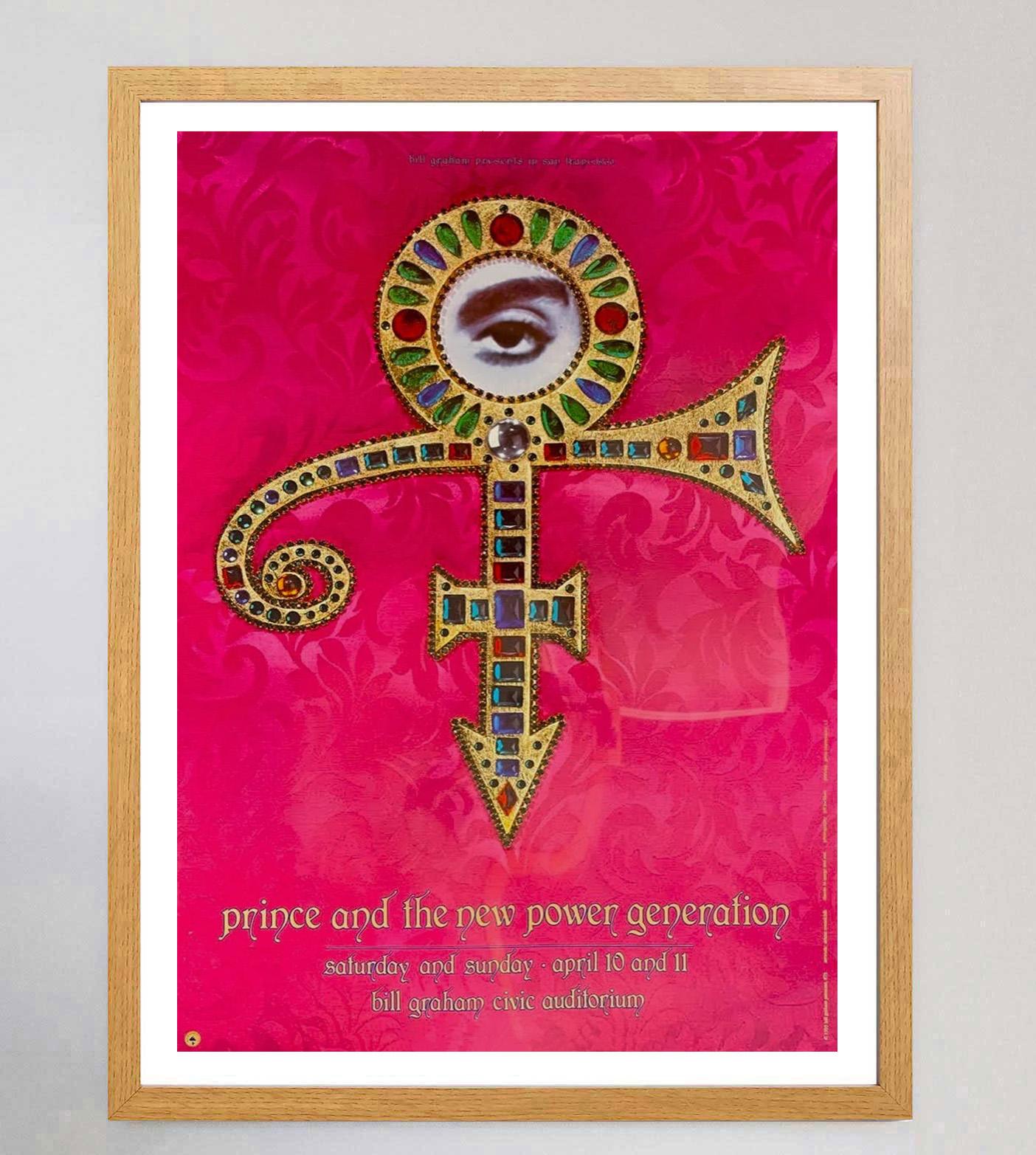 1993 Prince - San Francisco Poster originale d'epoca In condizioni buone in vendita a Winchester, GB