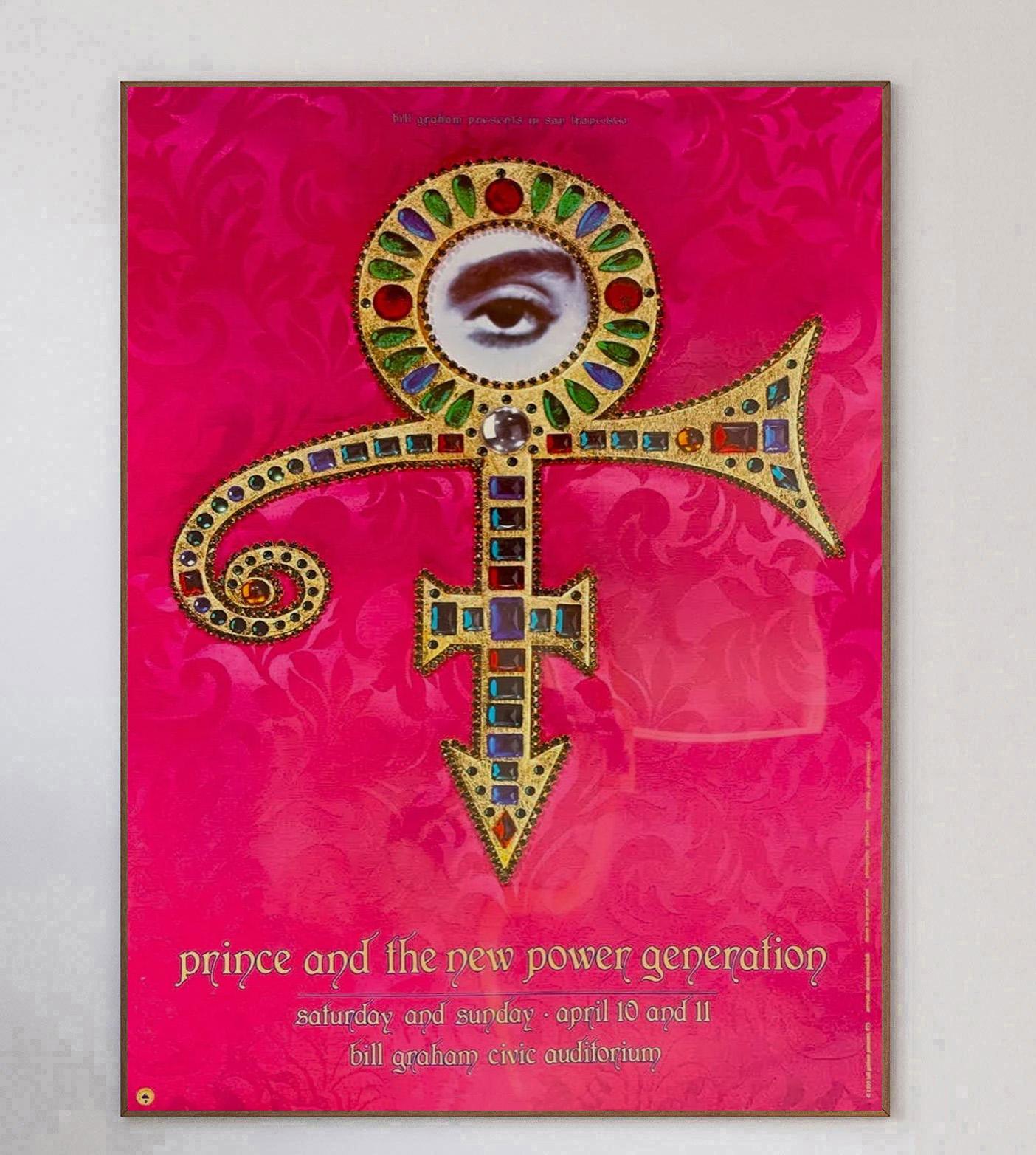 Fine XX secolo 1993 Prince - San Francisco Poster originale d'epoca in vendita