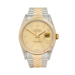 1993 Rolex Datejust Steel & Yellow Gold 16233 Wristwatch