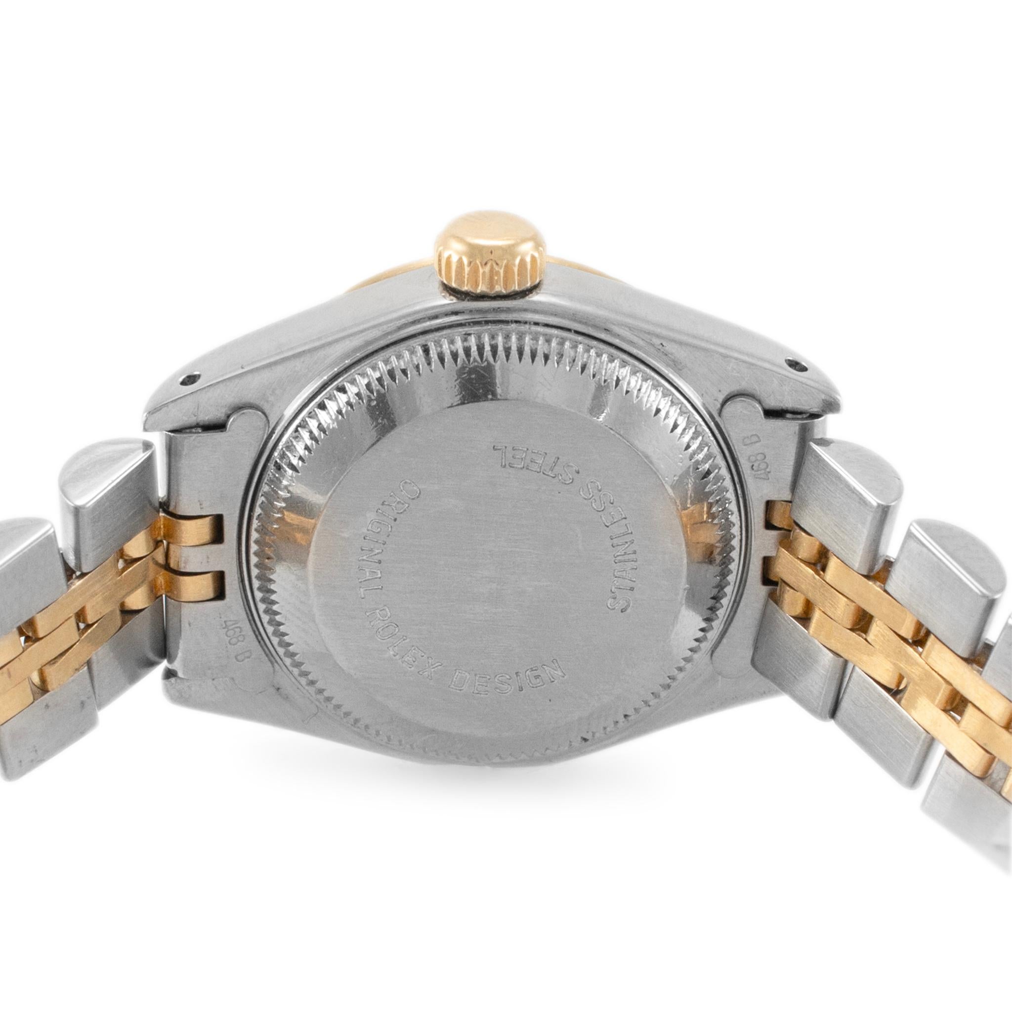 1993 Rolex Lady Datejust 26MM 69173 Jubilee 18K Yellow Gold & Steel Watch 1