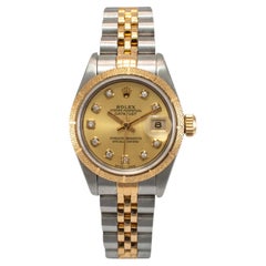 1993 Rolex Lady Datejust 26MM 69173 Jubilee 18K Yellow Gold & Steel Watch