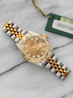 1993 Rolex Lady-Datejust 69173 Two-Tone Patina Diamond Dial 26mm