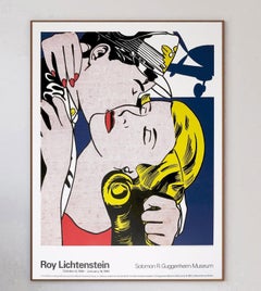 1993 Roy Lichtenstein - The Kiss - Guggenheim Museum Original Vintage Poster
