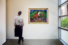 1993 "Spring Rhapsody-Horses, Flowers, Grassland" by Konrad Galaaen (1923-2004)