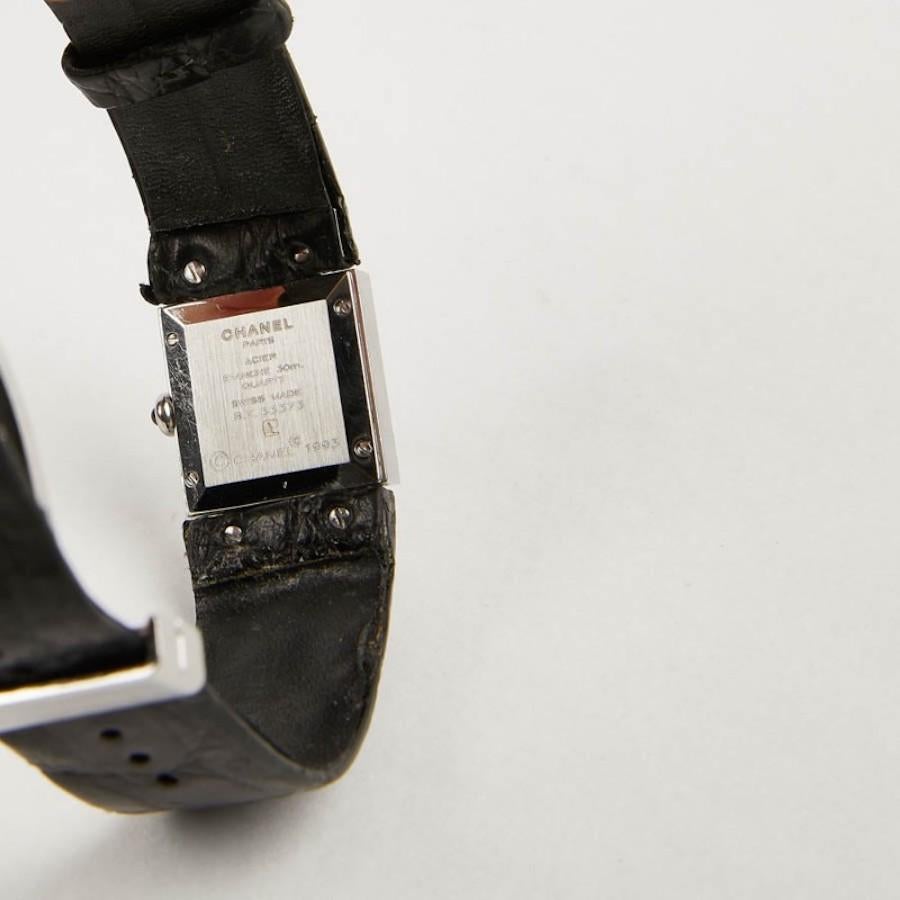 1993 square Chanel watch For Sale 5