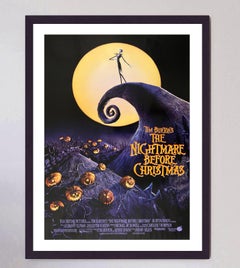 Affiche vintage d'origine The Nightmare Before Christmas, 1993