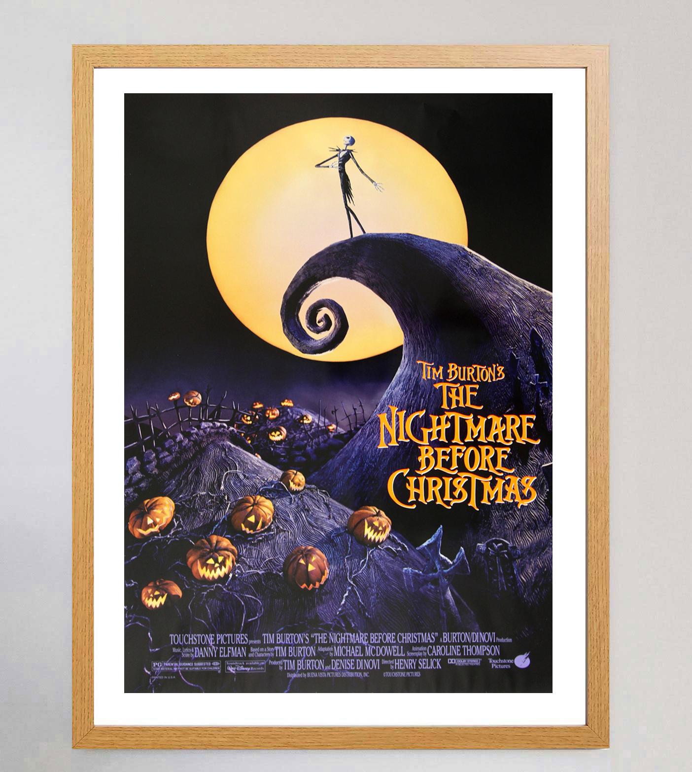 Affiche vintage d'origine The Nightmare Before Christmas, 1993 Bon état - En vente à Winchester, GB