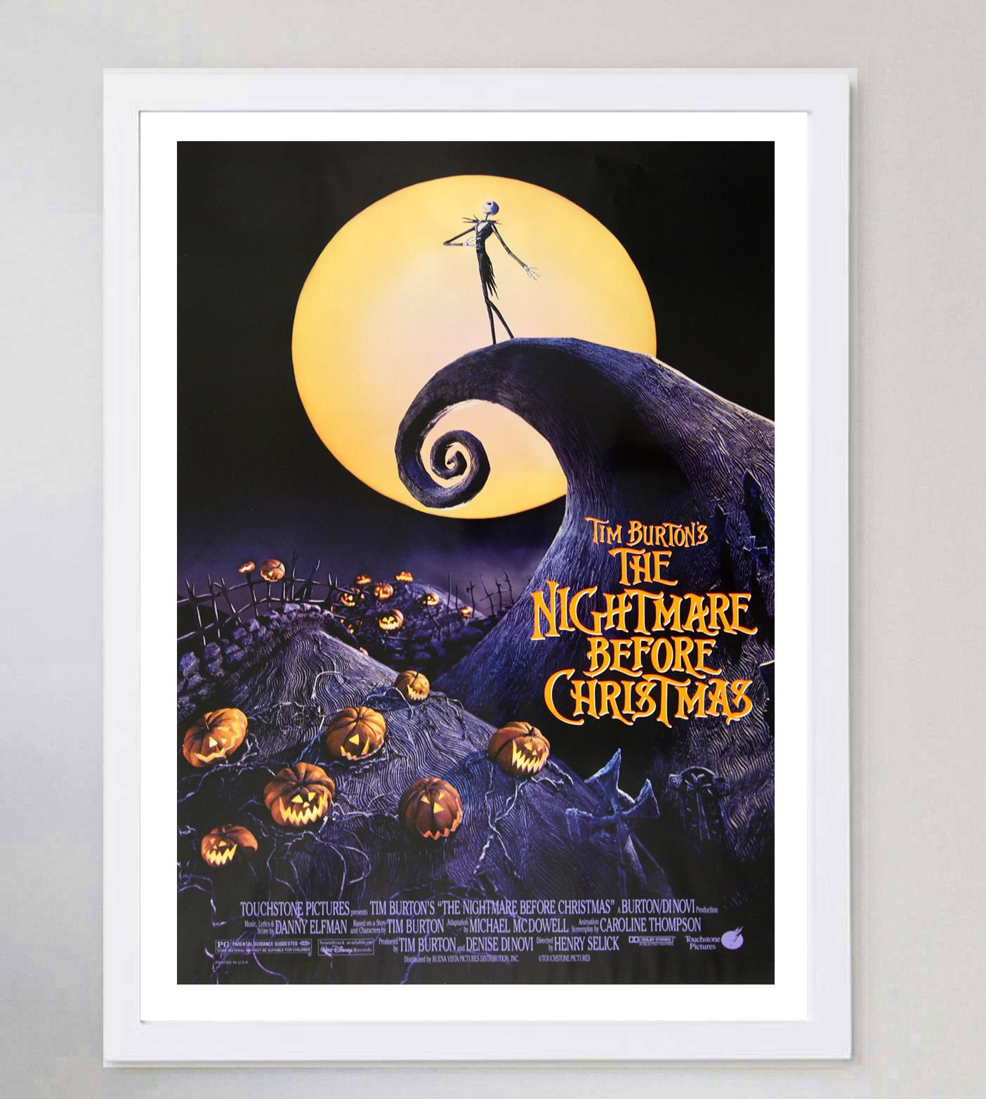 Fin du 20e siècle Affiche vintage d'origine The Nightmare Before Christmas, 1993 en vente