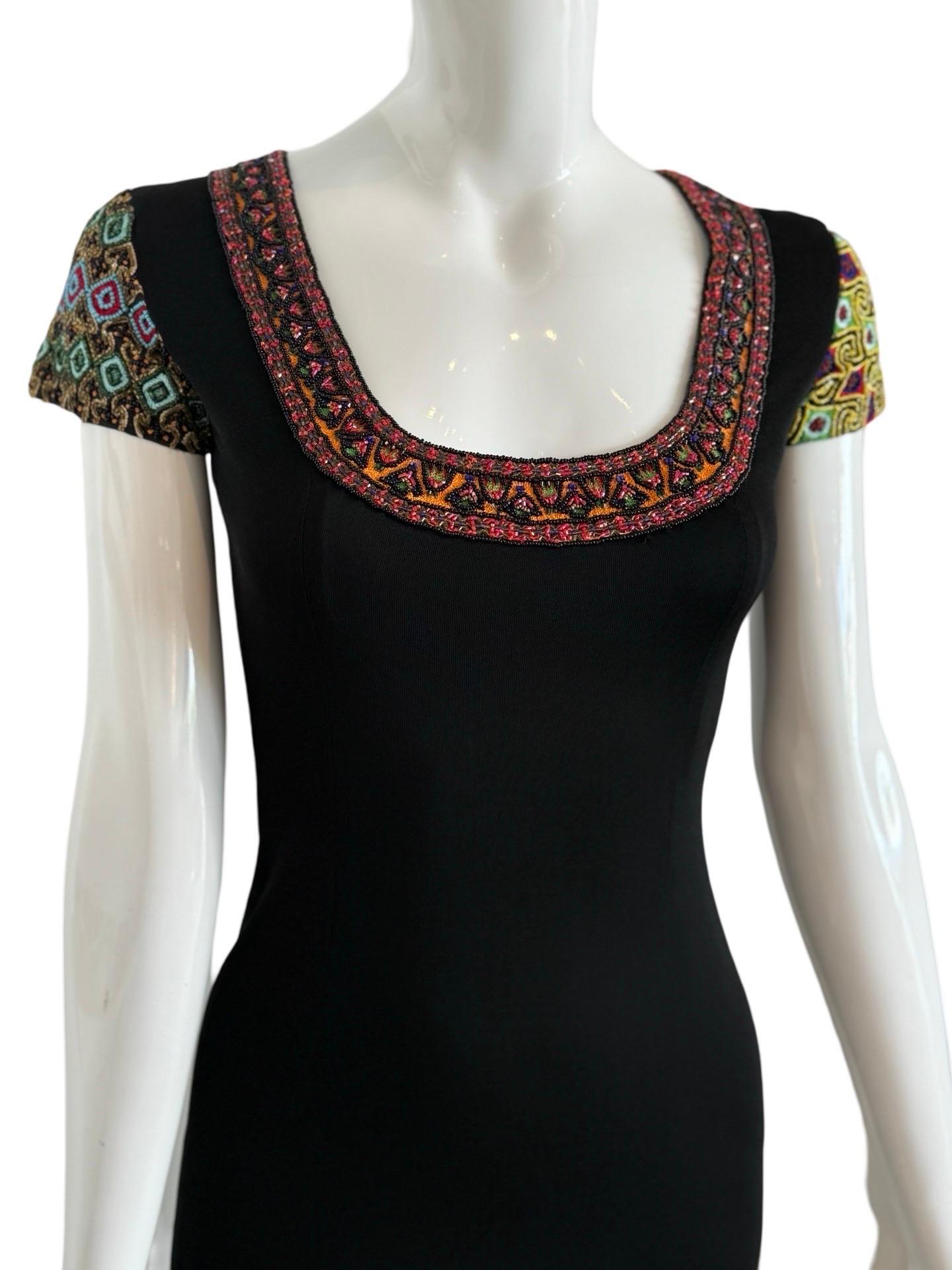 1993 Todd Oldham Runway Beaded Gown For Sale 1