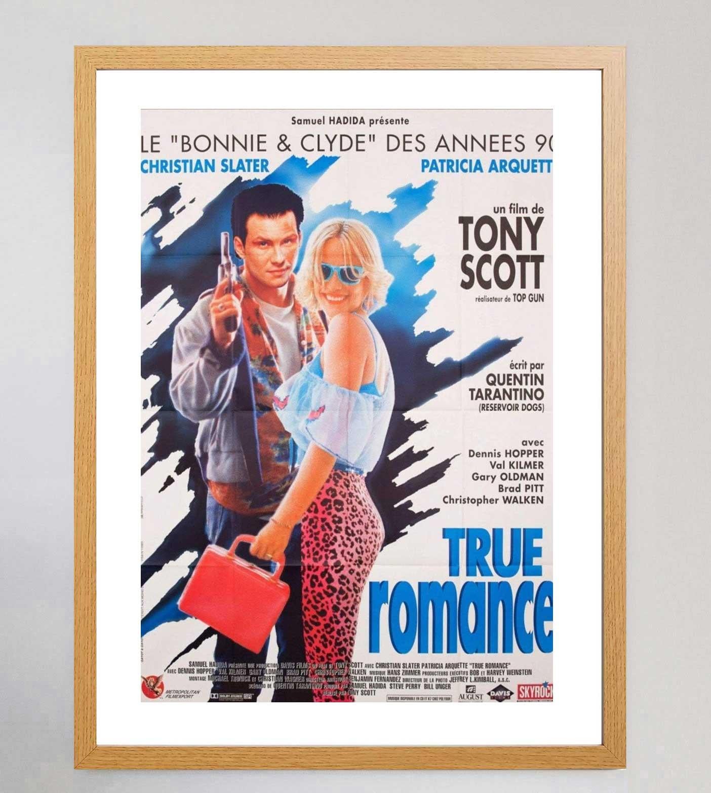 1993 True Romance (French) Original Vintage Poster In Good Condition For Sale In Winchester, GB
