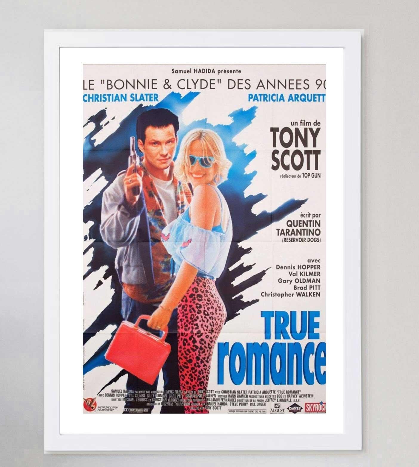 Late 20th Century 1993 True Romance (French) Original Vintage Poster For Sale