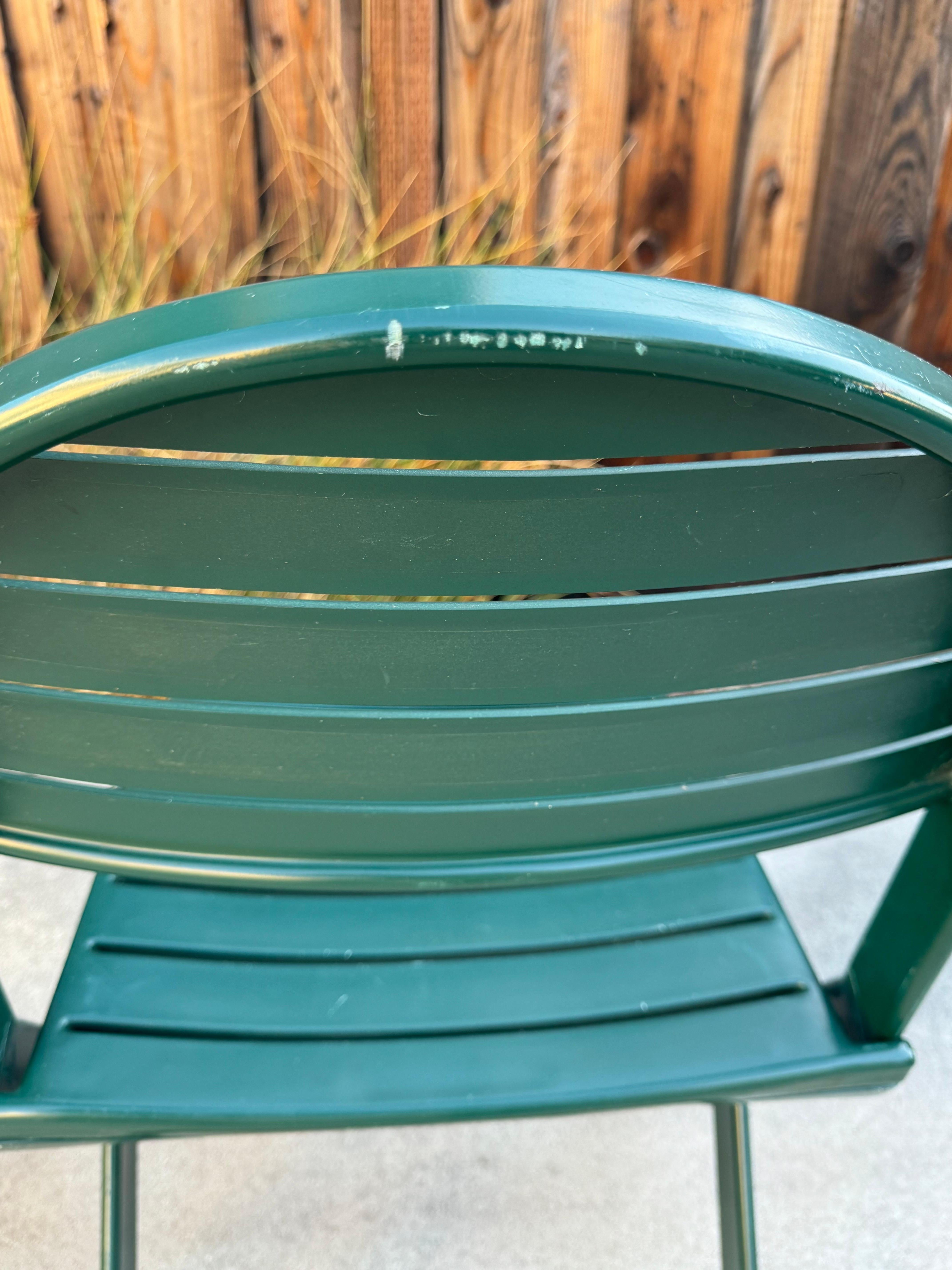 1993 Vintage Niels Gammelgaard For Ikea Green Folding Chairs - A Pair For Sale 3