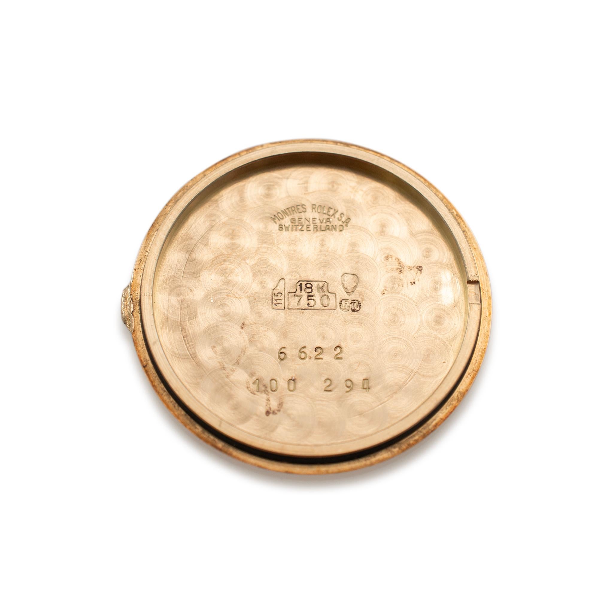 1993 Vintage Rolex Cellini 33MM 6622 Jubiläums Zifferblatt 18K Gelbgold Uhr 4