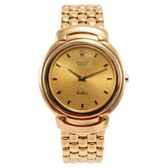 1993 Vintage Rolex Cellini 33MM 6622 Jubiläums Zifferblatt 18K Gelbgold Uhr
