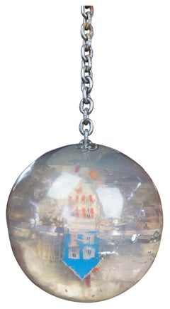 Sculpture sphérique Wrecking Demolition Ball Art Gallery de Carter Kustera 1993