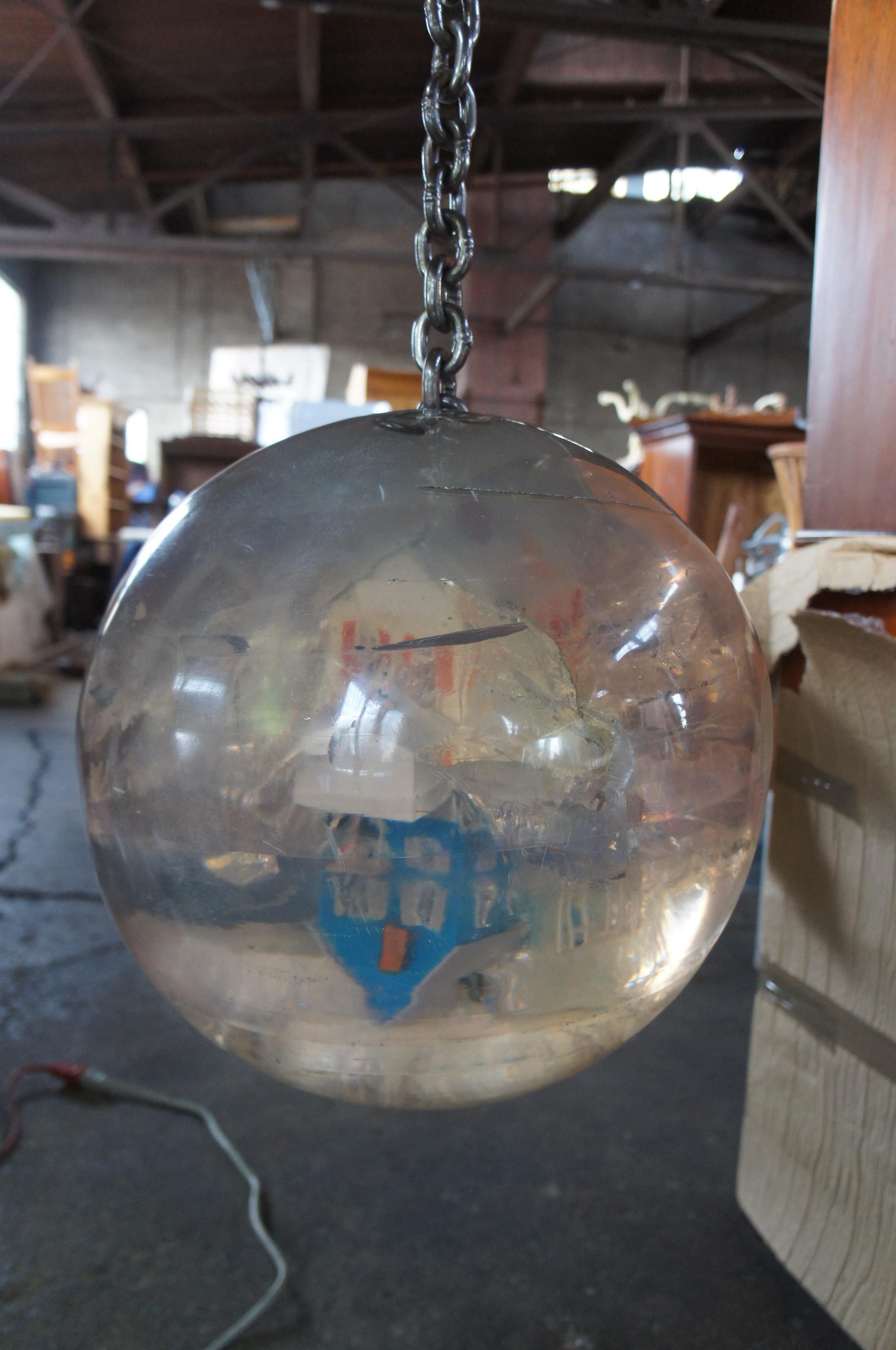 Carter Kustera 1993 Wrecking Demolition Ball Art Gallery Sphere Sculpture In Good Condition For Sale In Dayton, OH
