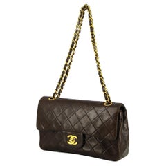 1994-1995 Chanel Timeless Dark Brown Quilted Bag 