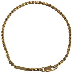 1994 Cartier Bracelet Yellow Gold 18 Karat as New